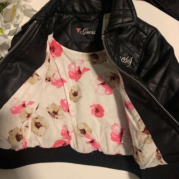 🔥FLASH SALE🔥GUESS Toddler Pleated Leather Jacket - Picture 7 of 8